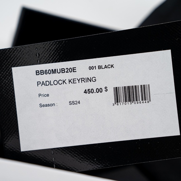 Givenchy Padlock KeyRing Black 4G Metal - Picture 6 of 6